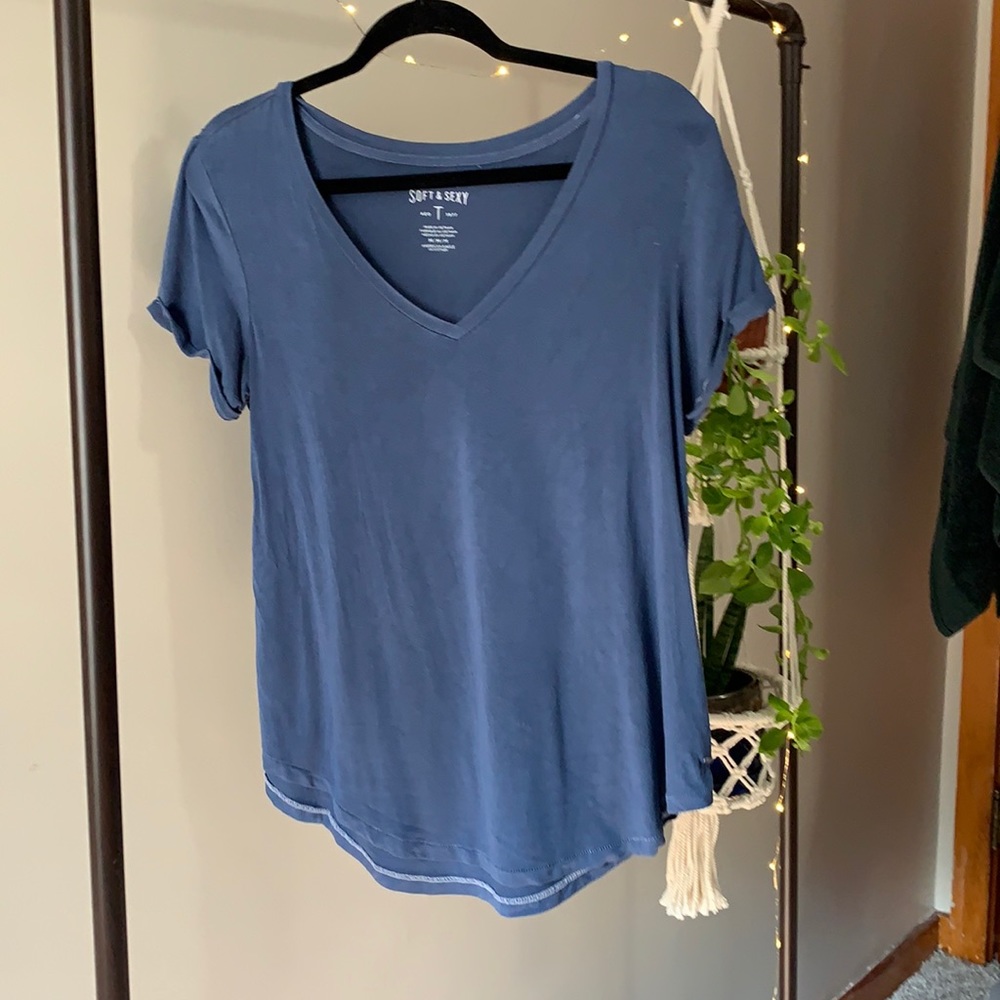 Blue Soft and Sexy American Eagle Shirt